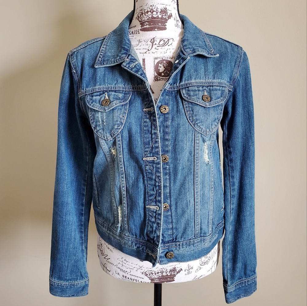 EUC Mudd medium wash denim jacket - Picture 1 of 5